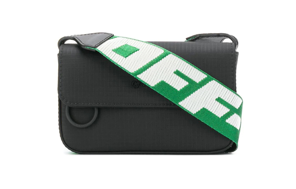 

OFF-WHITE OFF WHITE кожаная поясная сумка, унисекс-сумка через плечо black