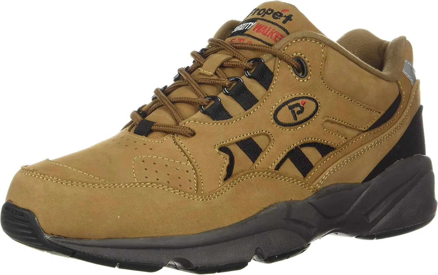 Мужские кроссовки Propét Stability Walker-m, Chocolate Brown Black Nubuck
