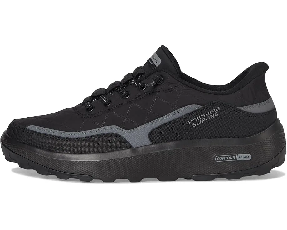 Кроссовки SKECHERS Urban Explore Cozy Fit Hands Free Slip-in, Black/Charcoal — фото 4
