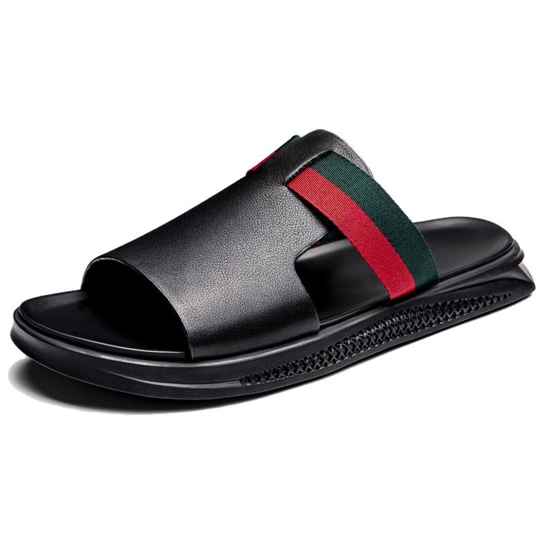 

SULEGAO Сандалии-слайдеры с противоскользящей подошвой, быстросохнущие, мужские, черные