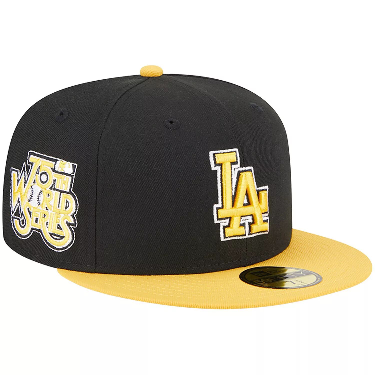 

Мужская приталенная кепка New Era черная/золотая Los Angeles Dodgers 59FIFTY