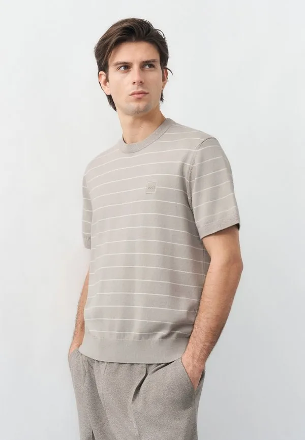 Футболка с принтом каначо Boss, Open Grey
