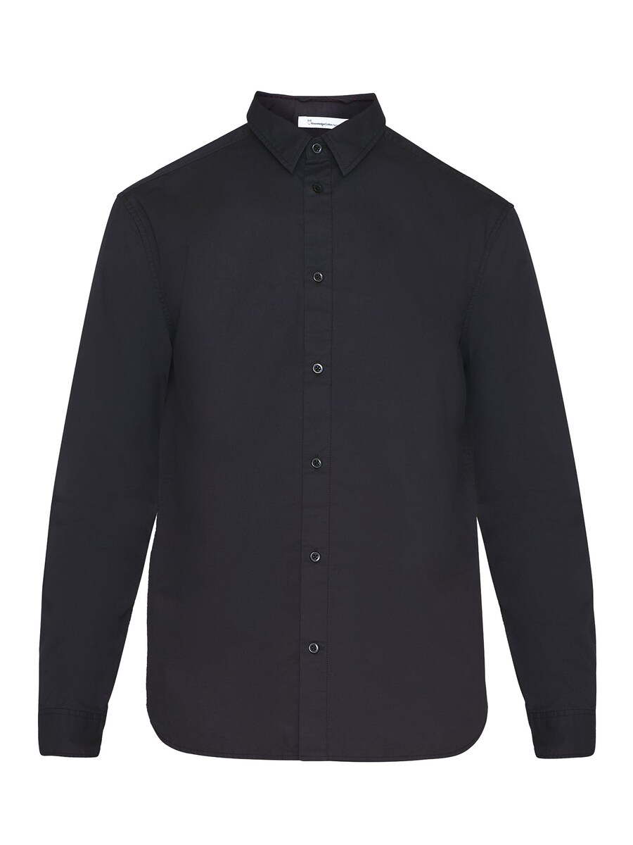 

Рубашка обычного кроя на пуговицах KnowledgeCotton Apparel Alf, черный