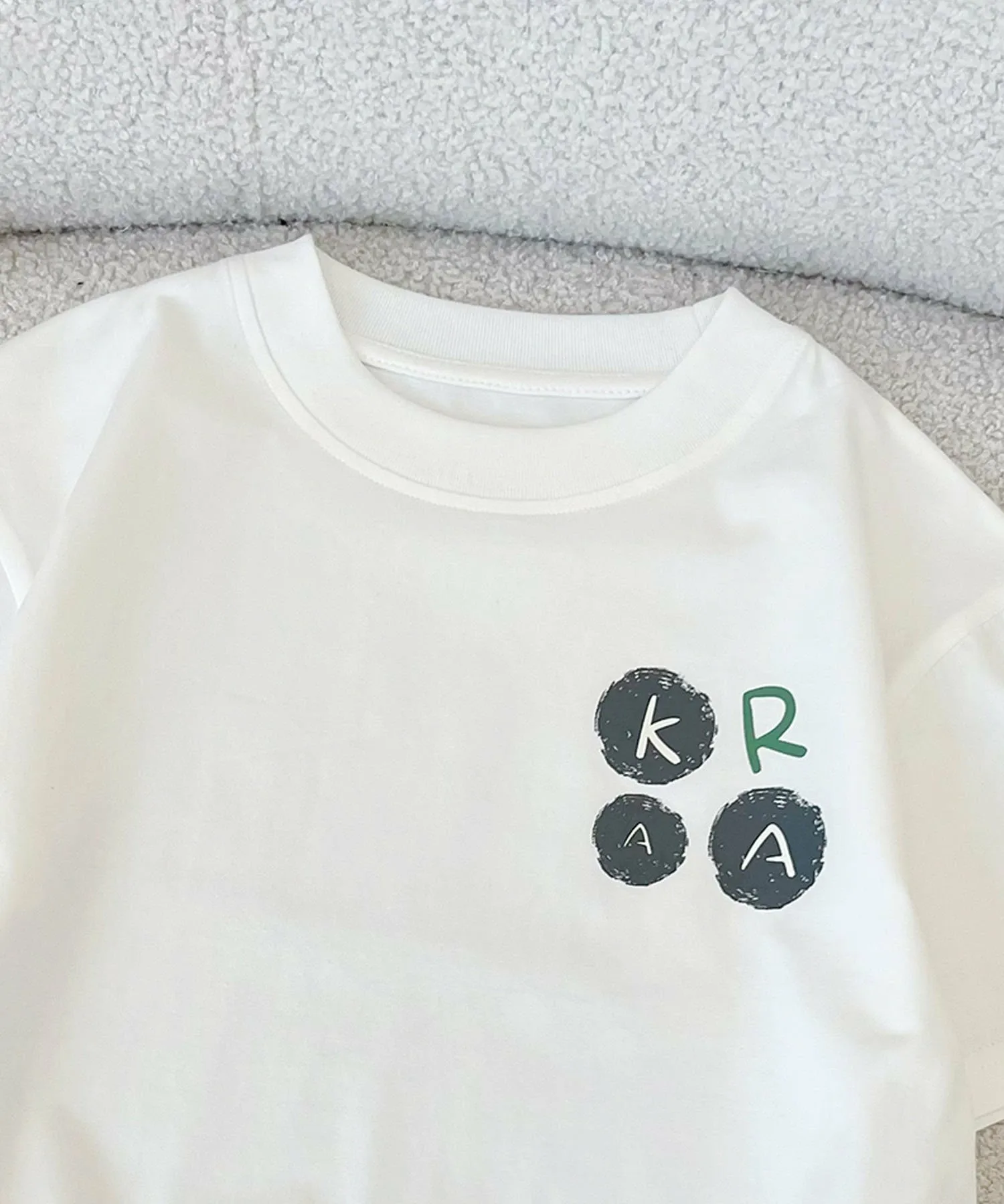 Футболка с принтом Aimoha Kids, white — фото 2