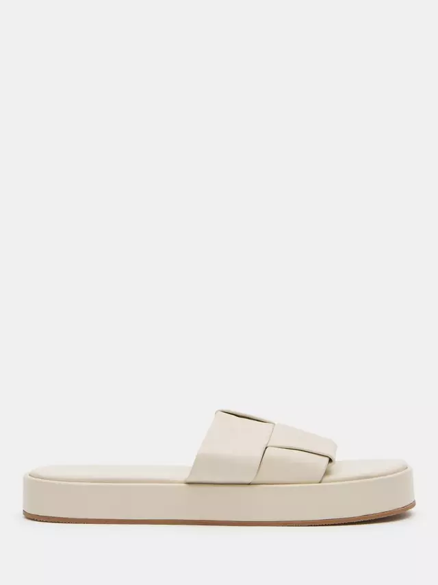 

Сандалии HUSH Willa Leather Weave, цвет bone/white