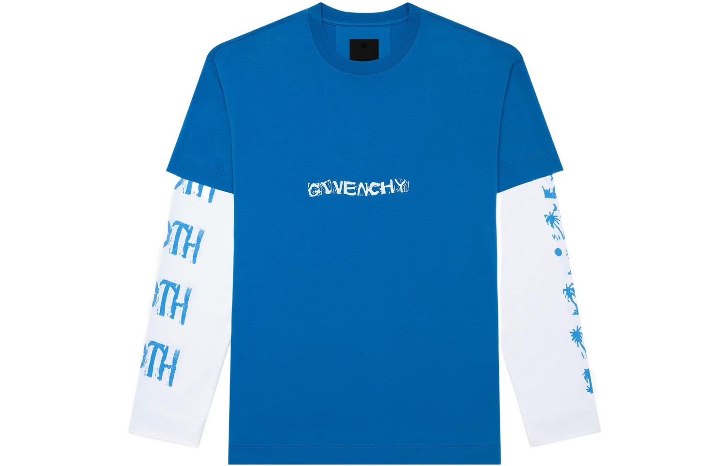 

Футболка мужская ярко-синяя Givenchy, синий