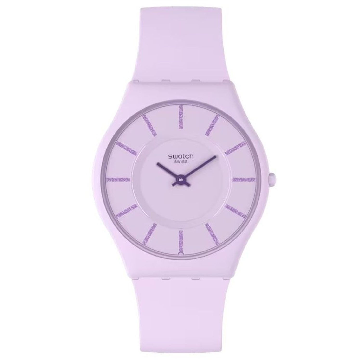 

Мужские часы Swatch La La Lila с фиолетовым циферблатом