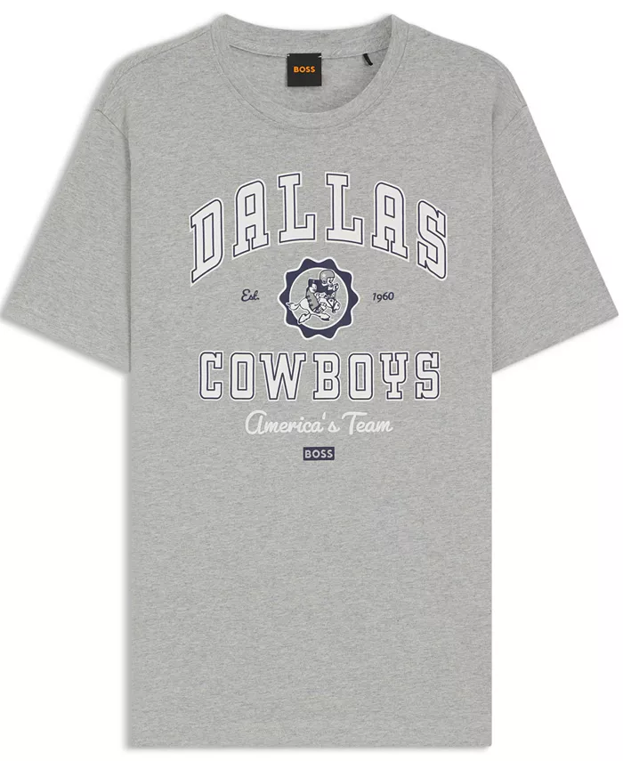 

Футболка Relaxed Fit с логотипом Hugo Boss, серебро