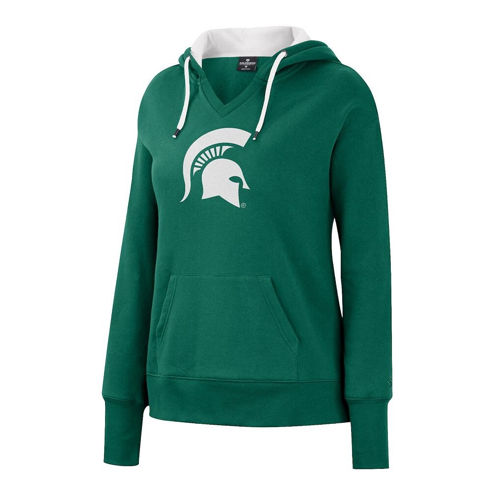 

Женский пуловер с капюшоном Michigan State Spartans NCAA, цвет Msu Green