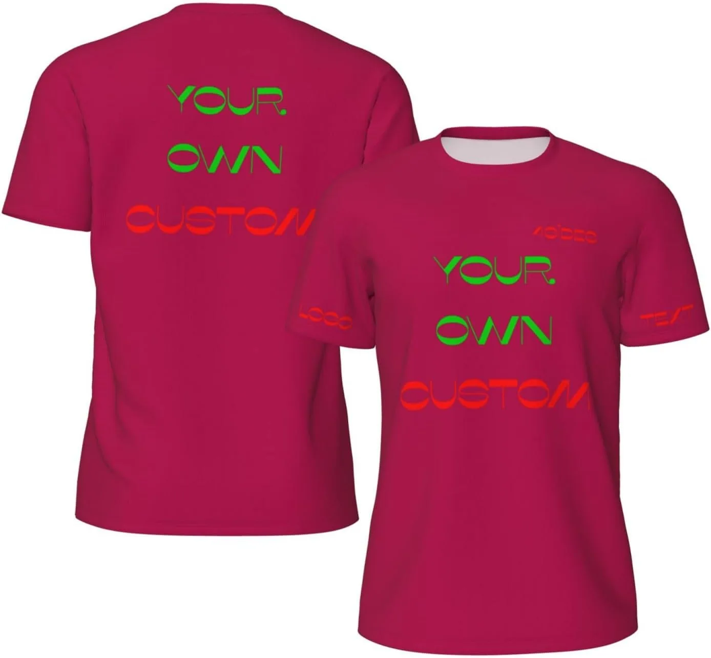 

Футболка Custom с принтом на 4 сторонах