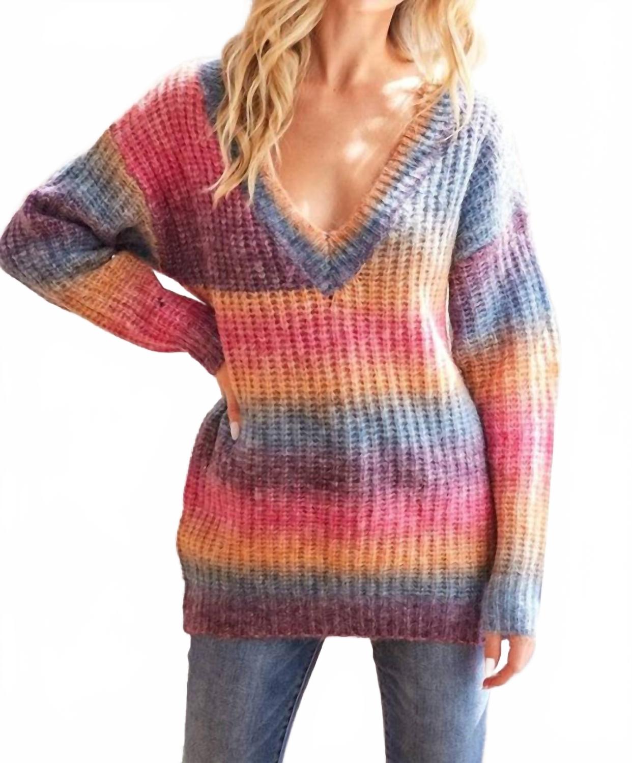 

Свитер в стиле тай-дай "Утренний урожай" в разноцветной гамме BiBi, Multi Color