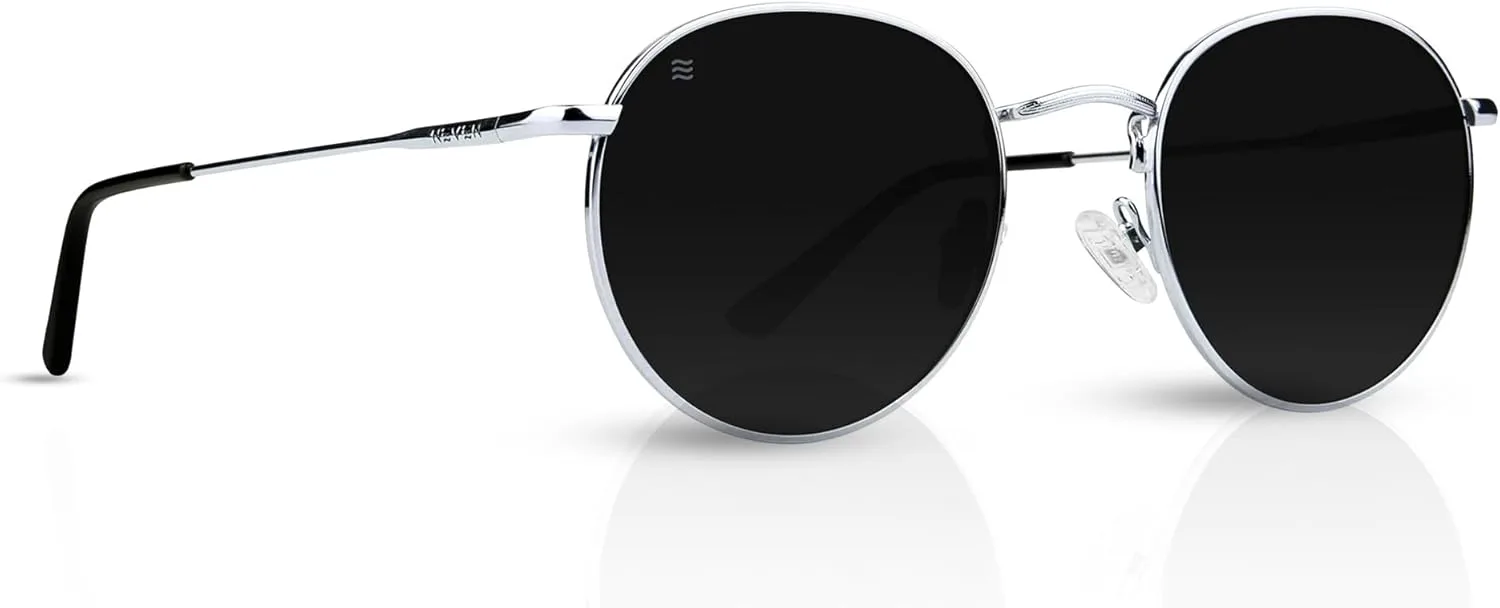 

Поляризованные солнцезащитные очки NEVEN Penny для мужчин — ретро-стиль, круглые очки-авиаторы — минималистичные модные очки с защитой от УФ-излучения, Ivy