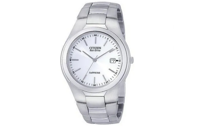 

CITIZEN Часы Ecology Drive Collection Solar Quartz Movement Stainless Steel Strap Watch Men's Watch White Dial, White