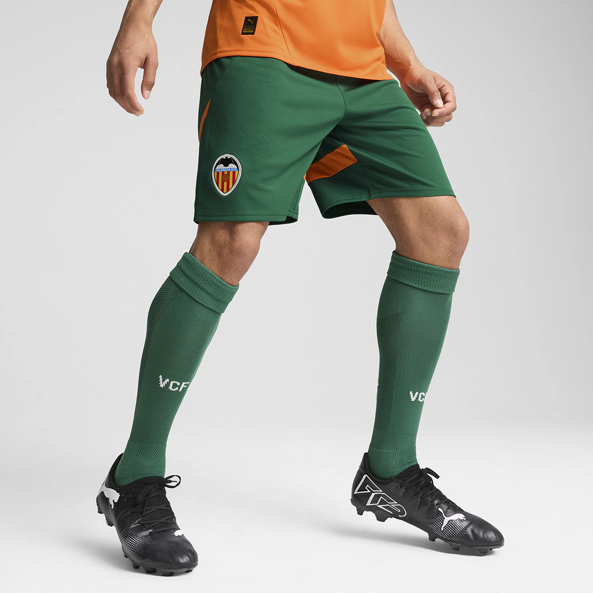 

Шорты для третьего комплекта мужской формы Valencia CF 2024-2025 Puma, оранжевый
