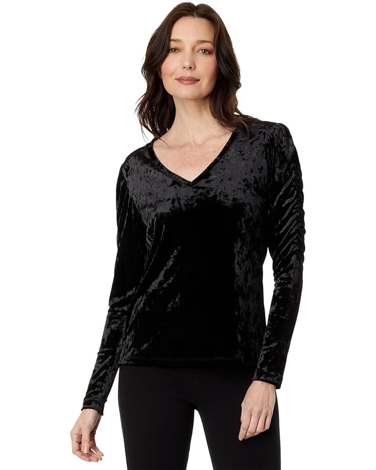 

Топ Elliott Lauren Velvet Poof Sleeve, черный