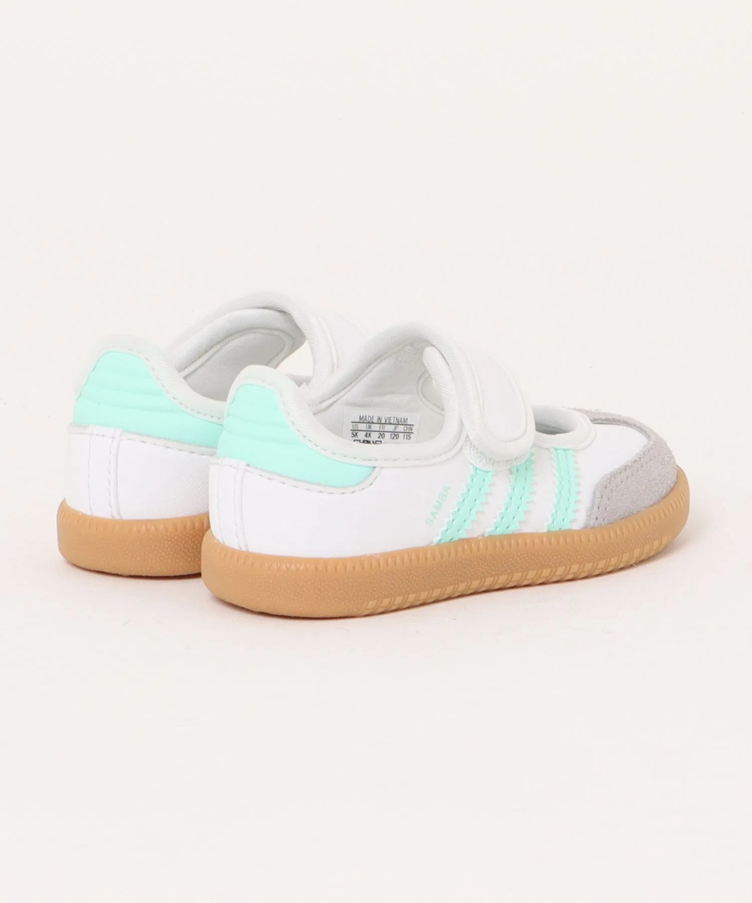 Детские кроссовки adidas Samba Jane I из натуральной кожи белые — фото 2