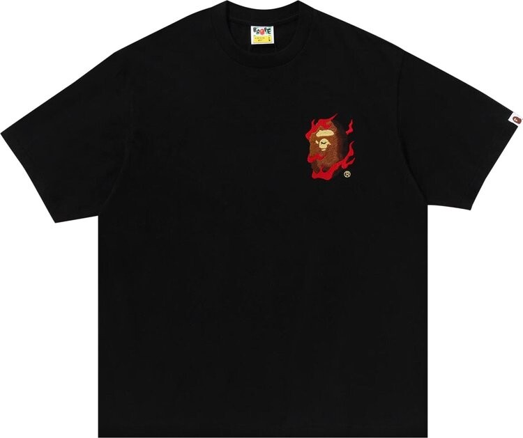 

Футболка BAPE Souvenir Relaxed Fit 'Black', черный