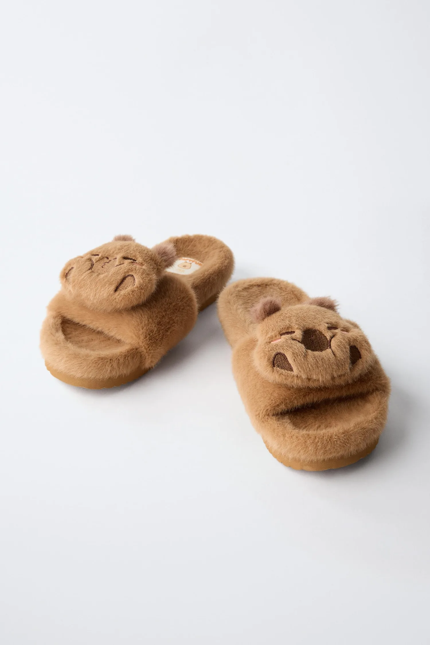 Capybara capyfun slippers Zara, коричневый — фото 3