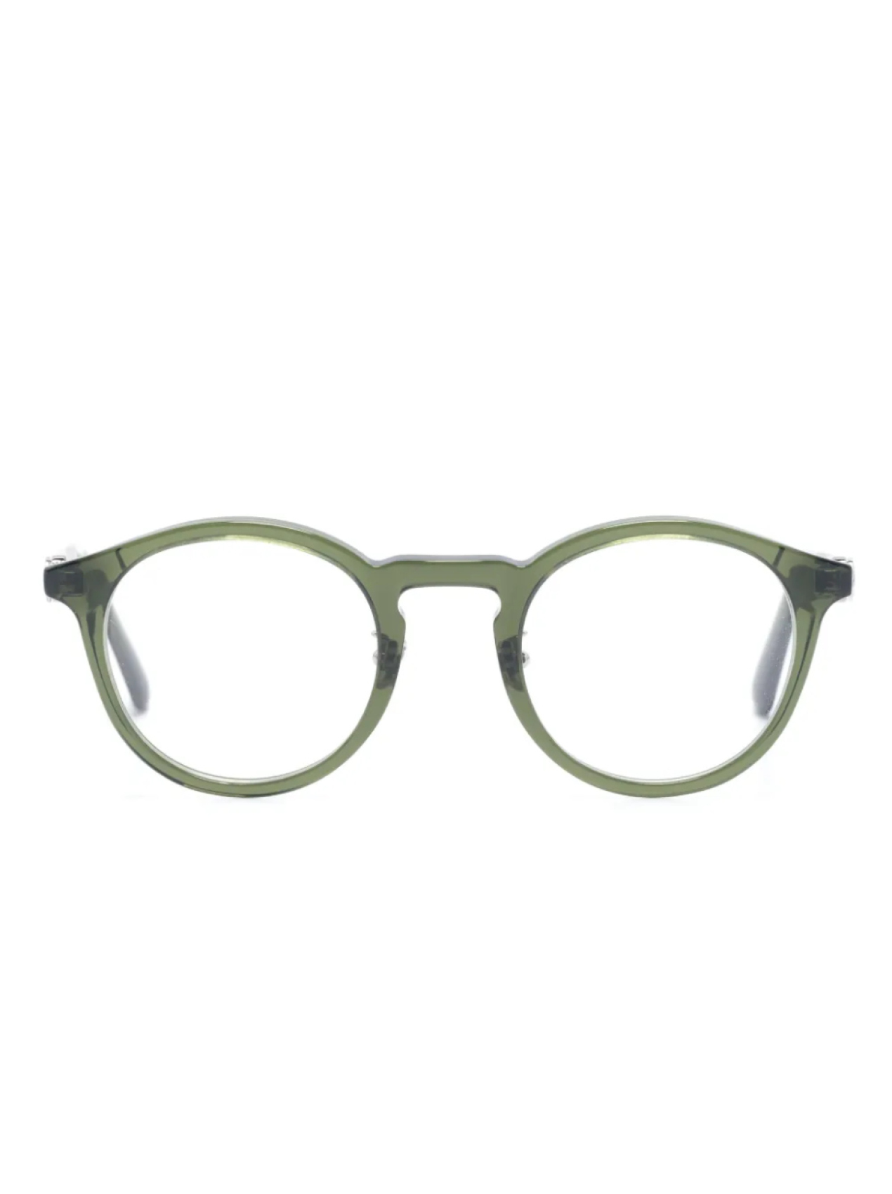 

Очки в круглой оправе с логотипом Moncler Eyewear, зеленый