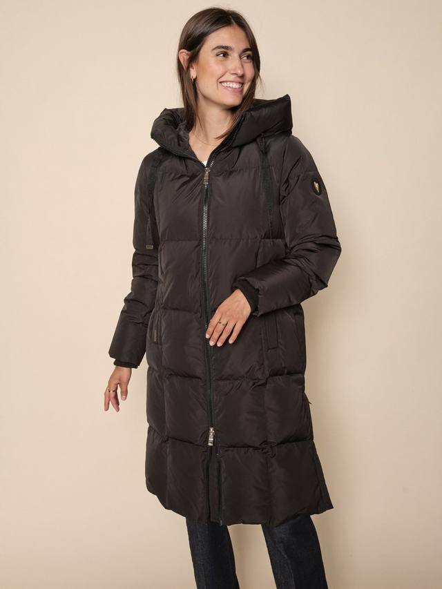 

Пуховик nova puffer с капюшоном MOS MOSH, черный