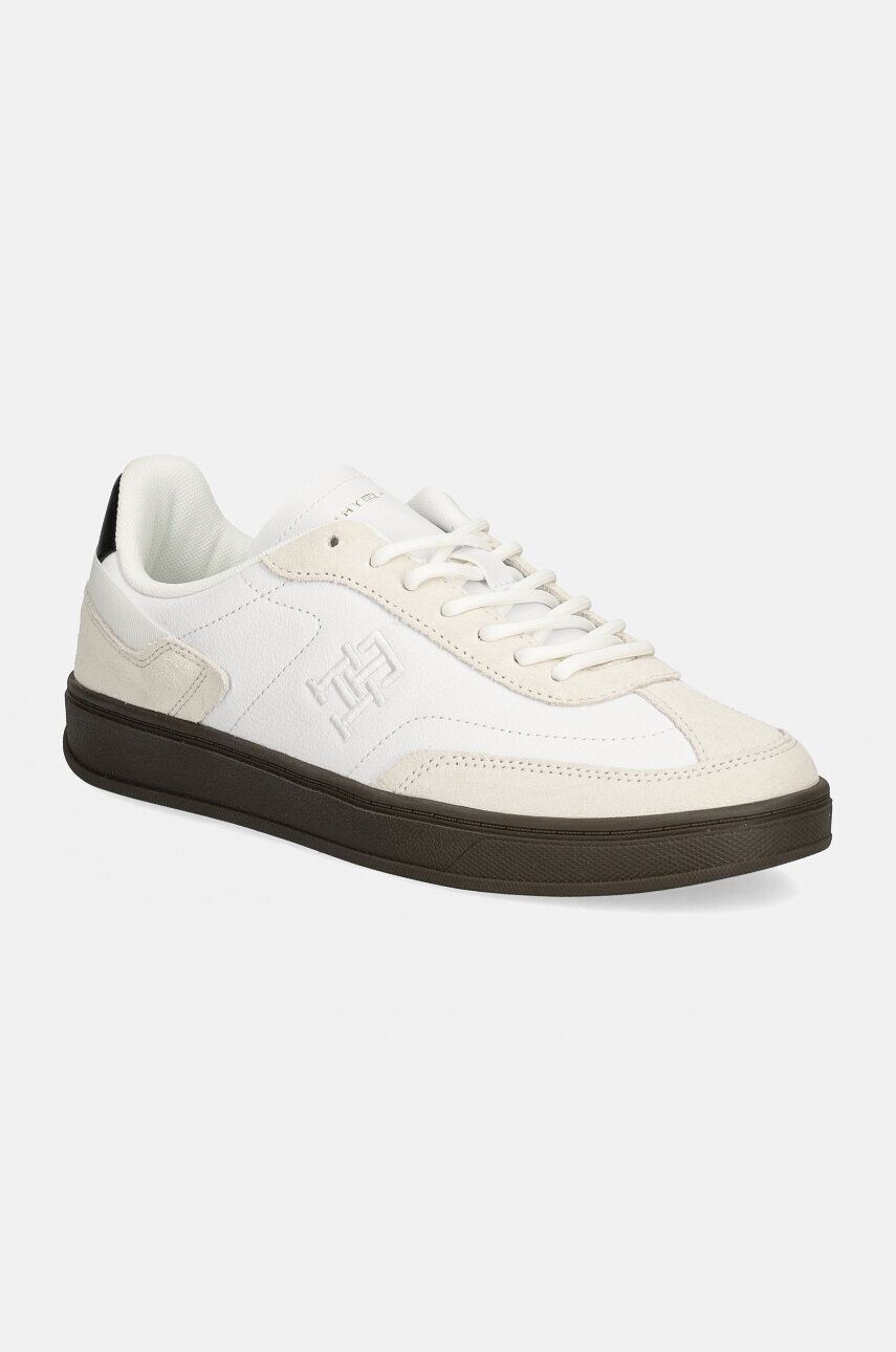 

Кожаные кроссовки Tommy Hilfiger TH HERITAGE COURT SNEAKER LTHR, белый