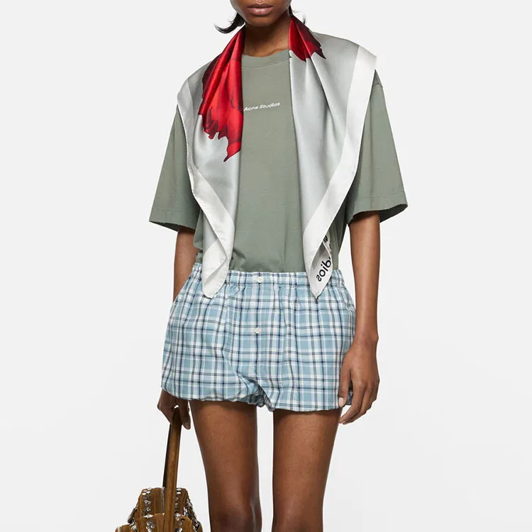 Футболка из летней коллекции Midsummer Acne Studios Slate Gray — фото 4