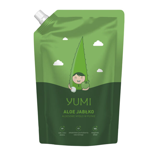 

Поставка жидкого мыла Алоэ, 400 мл Yumi Aloe jabłko