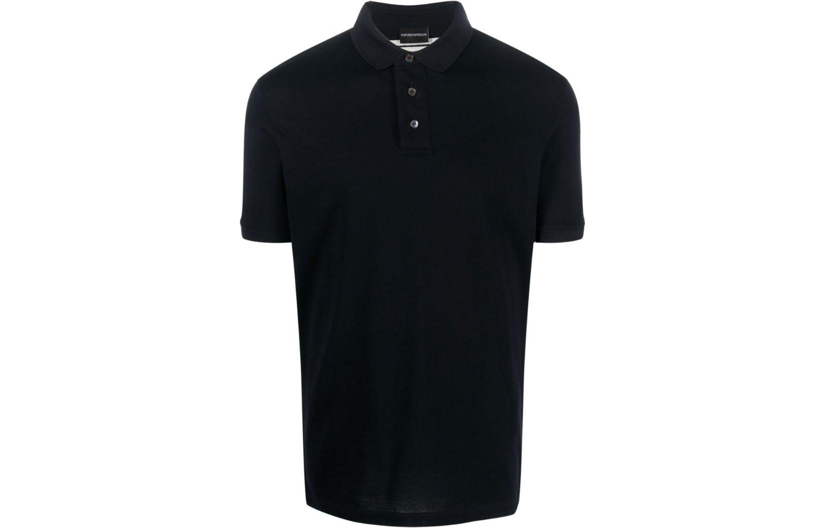 

EMPORIO ARMANI SS23 Polo Shirt Men's Midnight Blue, Синий, EMPORIO ARMANI SS23 Polo Shirt Men's Midnight Blue