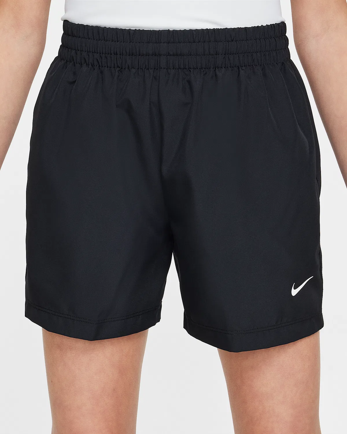 Детские шорты Nike Dri-FIT 4" Woven Shorts Big Kids' Multi, Black/White — фото 2