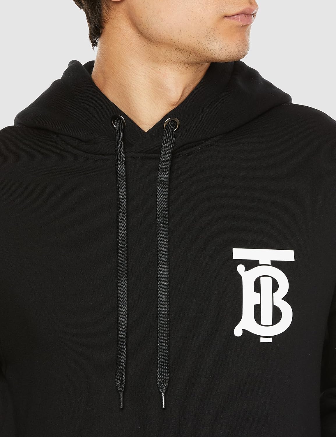 Толстовка мужская BURBERRY TB Logo, с капюшоном, черный — фото 3