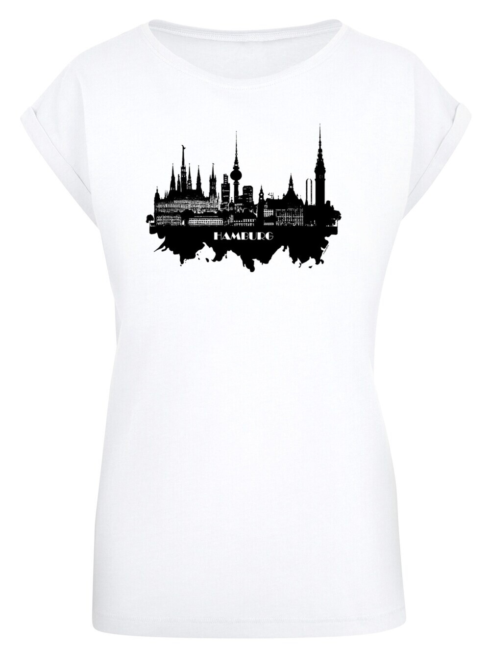 

Рубашка F4NT4STIC Cities Collection - Hamburg skyline, белый