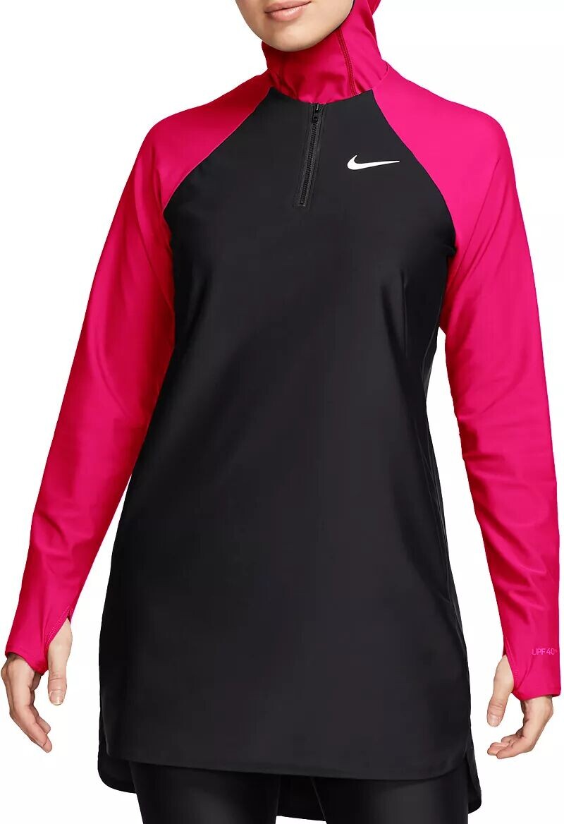 

Женская туника для плавания с полным покрытием Nike Victory, розовый