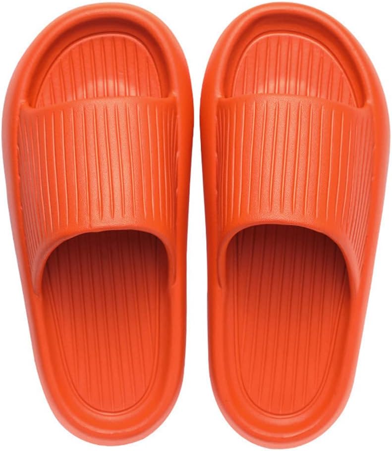 

Шлепанцы Rojeam Cloud для женщин и мужчин, с открытым носком, из материала EVA, быстросохнущие, нескользящие, мягкие домашние тапочки для дома и улицы, оранжевый