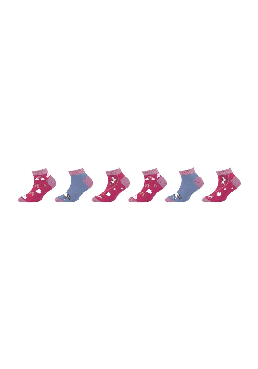 

Носки-кроссовки Skechers "носки-кроссовки, упаковка из 6 шт.", цвет Flamingo Mi