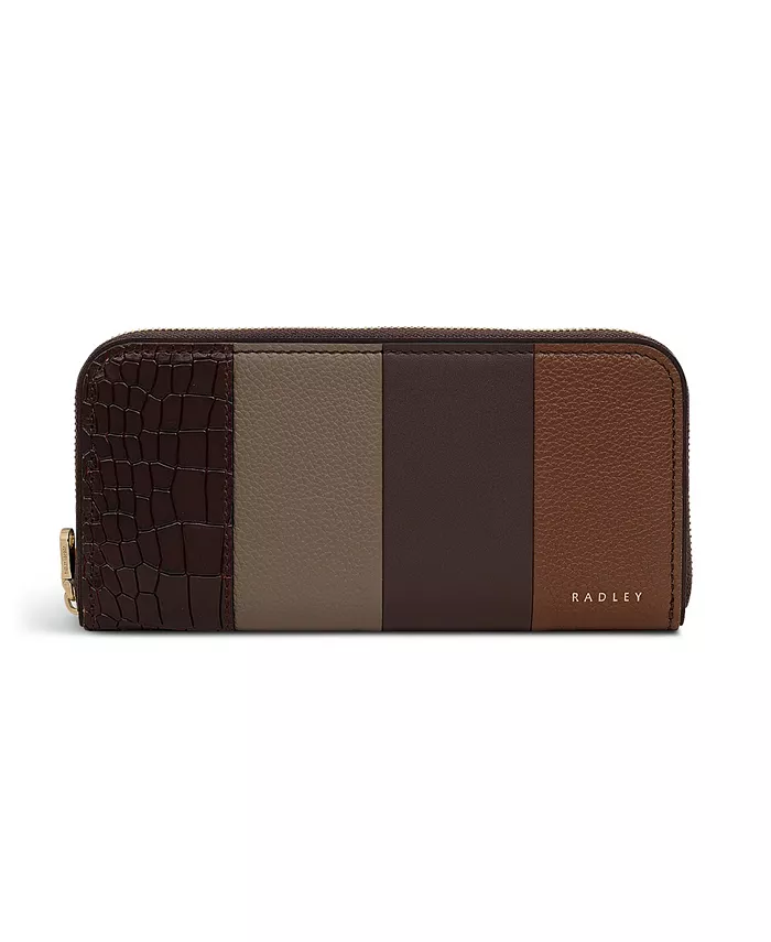 

Маленький кошелек на молнии York Mews Patchwork Radley London, коричневый