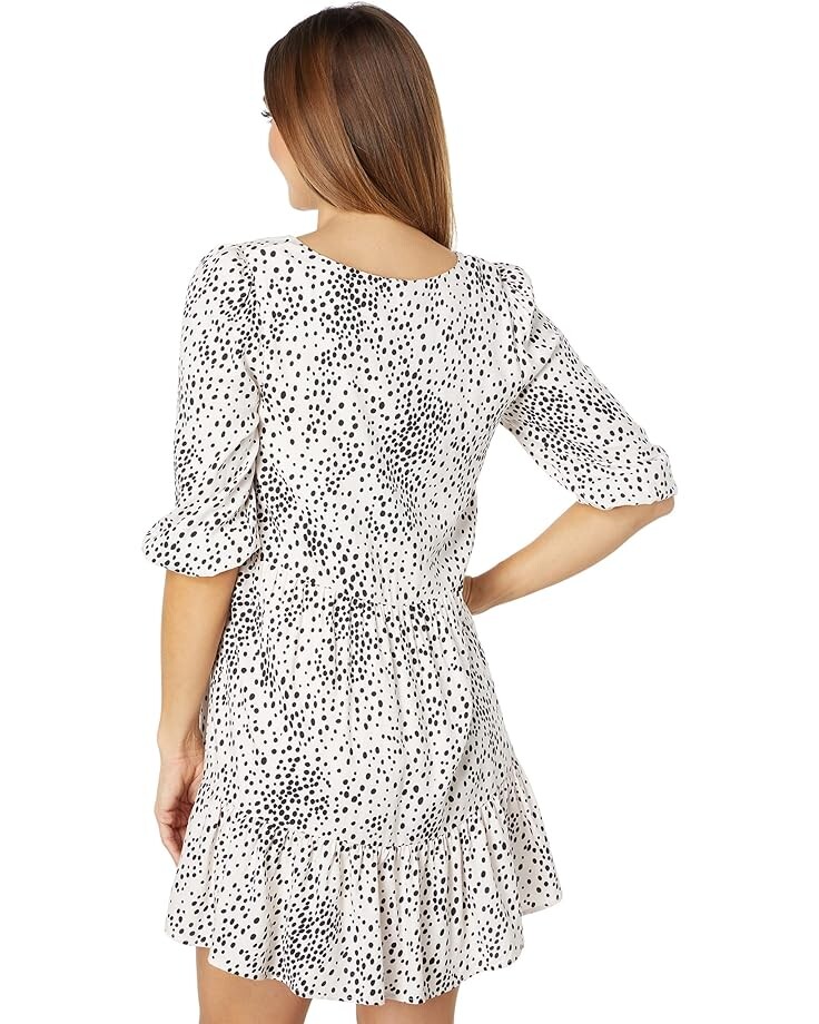 

Платье Saltwater Luxe Morena Sustainable 3/4 Sleeve Mini Dress, цвет Vanilla