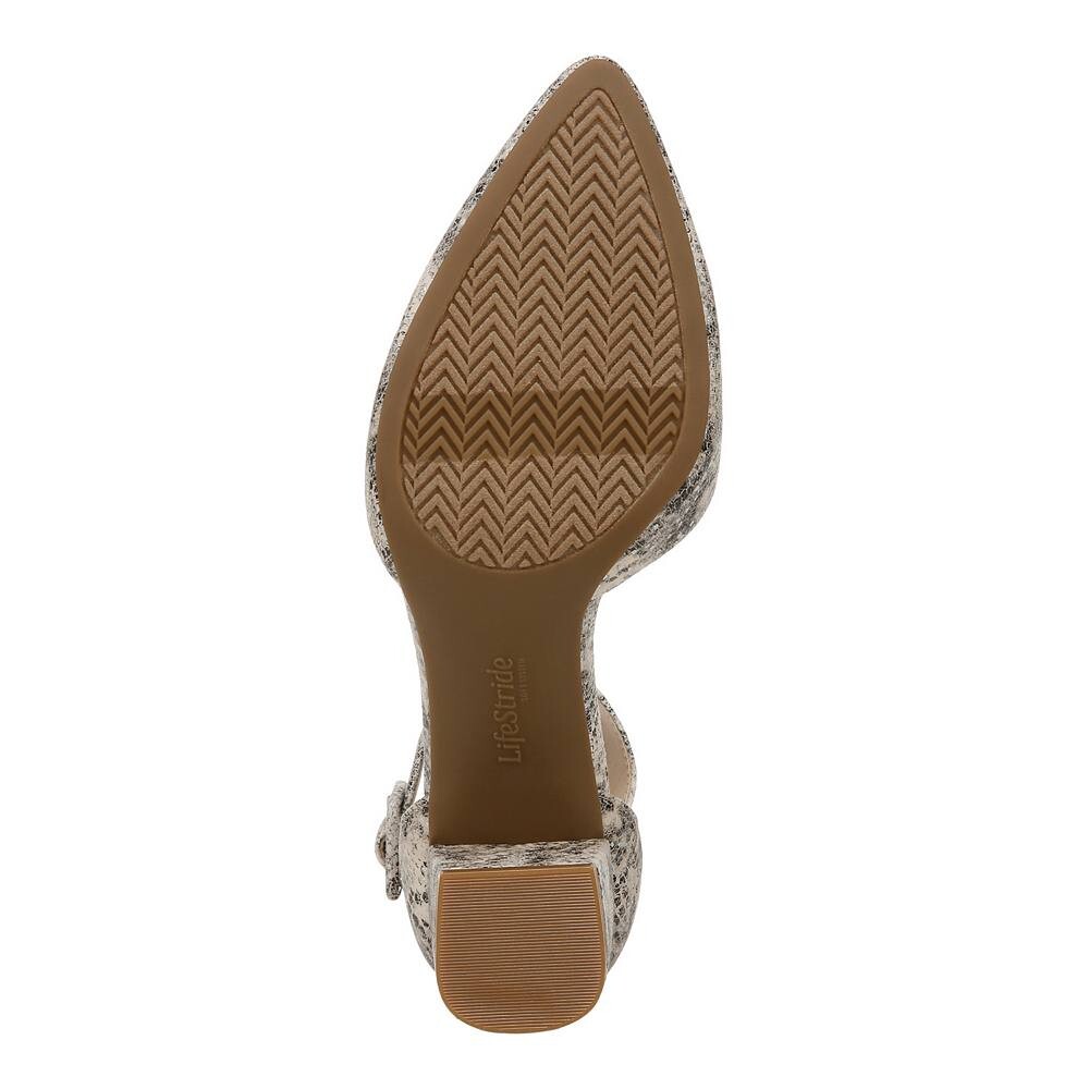 LifeЖенские туфли-лодочки Stride Admire с ремешком на щиколотке LifeStride, цвет Black Fabric — фото 4