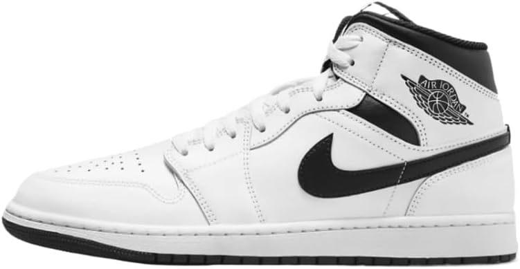 

Кроссовки Nike Air Jordan 1 Mid для мужчин, White/Black-White-Black