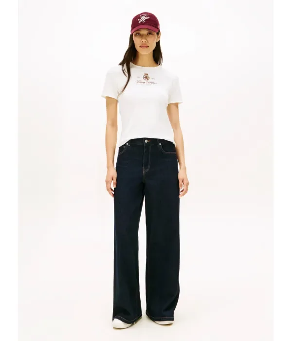 Футболка VARSITY slim fit Tommy Hilfiger, экрю — фото 2