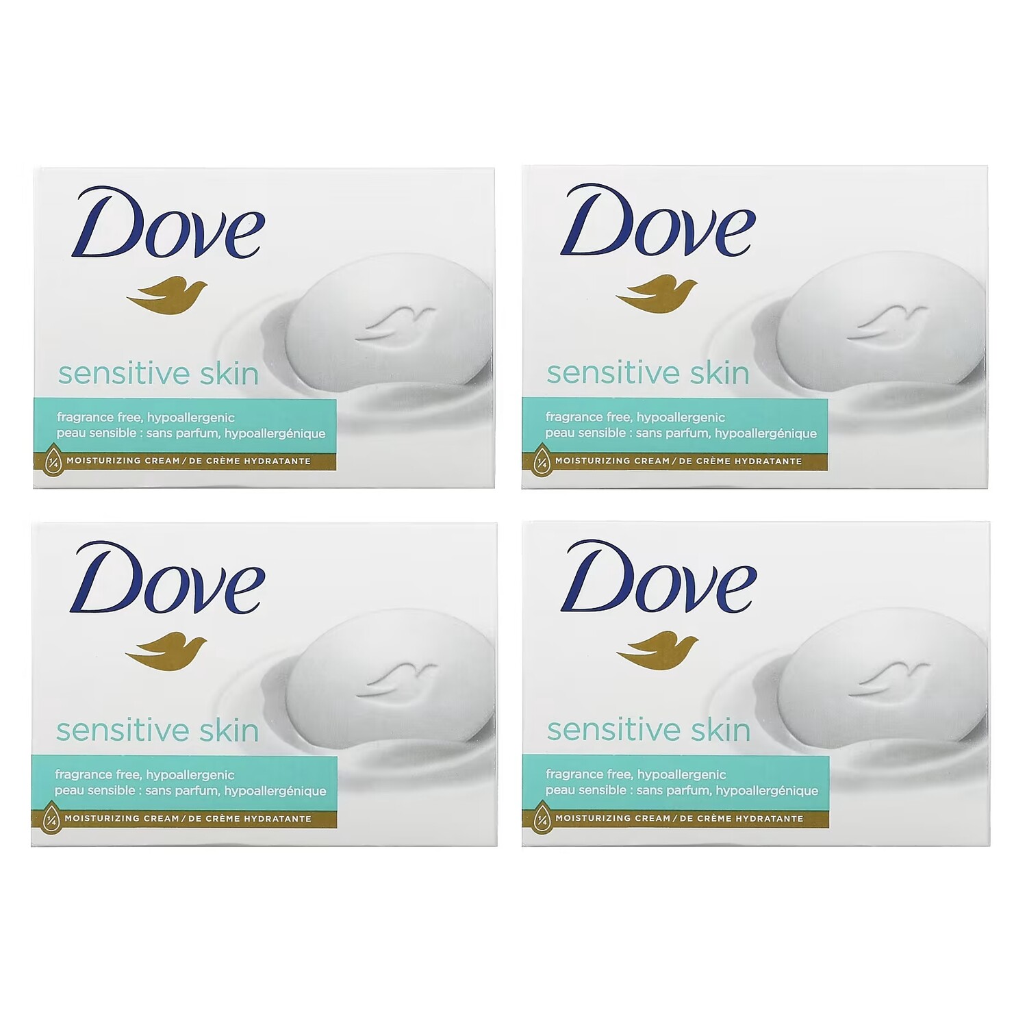 

Мыло Dove Beauty для чувствительной кожи, 4 батончика