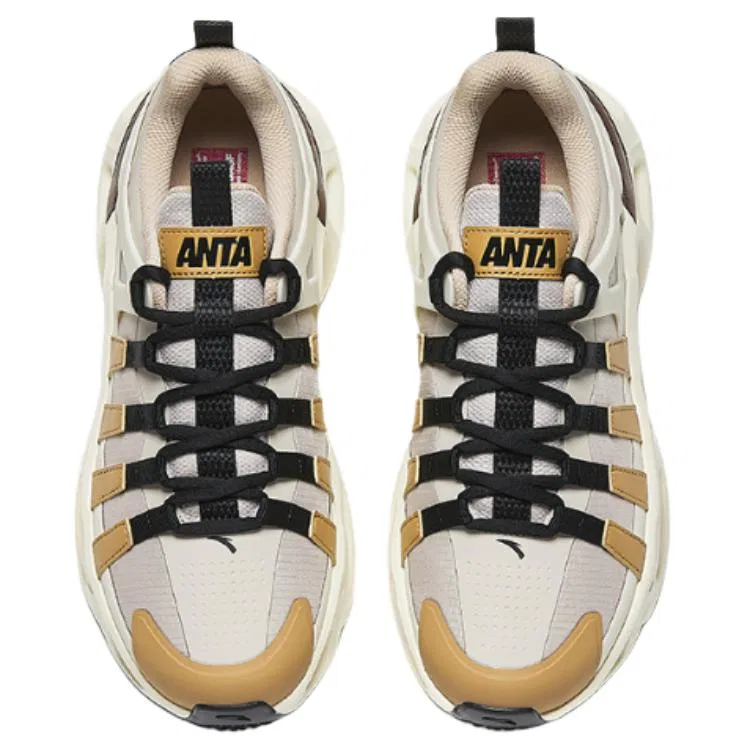 Кроссовки мужские ANTA Light Trail Cushioning Rebound серые/желтые — фото 4
