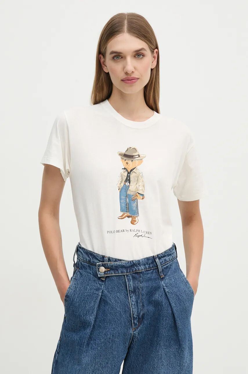 

Хлопковая футболка Polo Ralph Lauren, белый