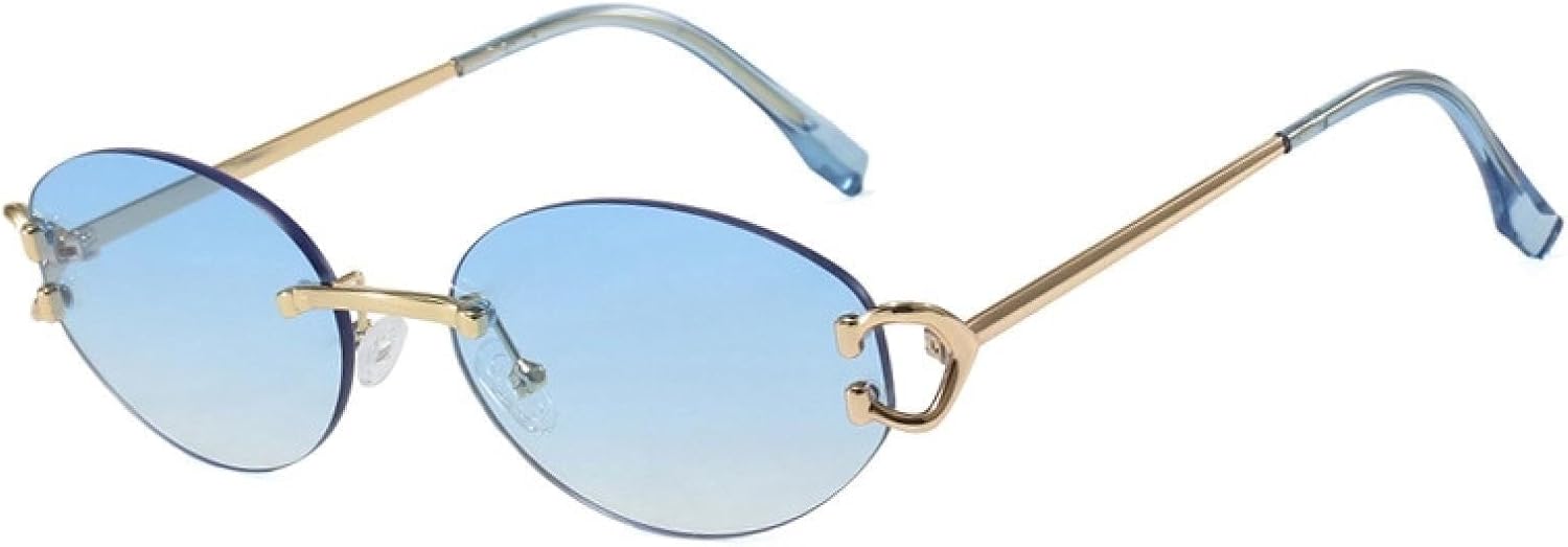 

Солнцезащитные очки с защитой от УФ-излучения UV400 | Безрамочные, с овальной огранкой | Для женщин и мужчин | Линзы конфетных цветов | Для занятий спортом на открытом воздухе и вождения LXLHWN, 6195-c6