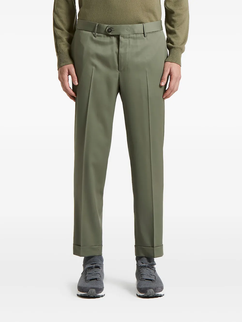 

Брюки с манжетами Peserico, зеленый