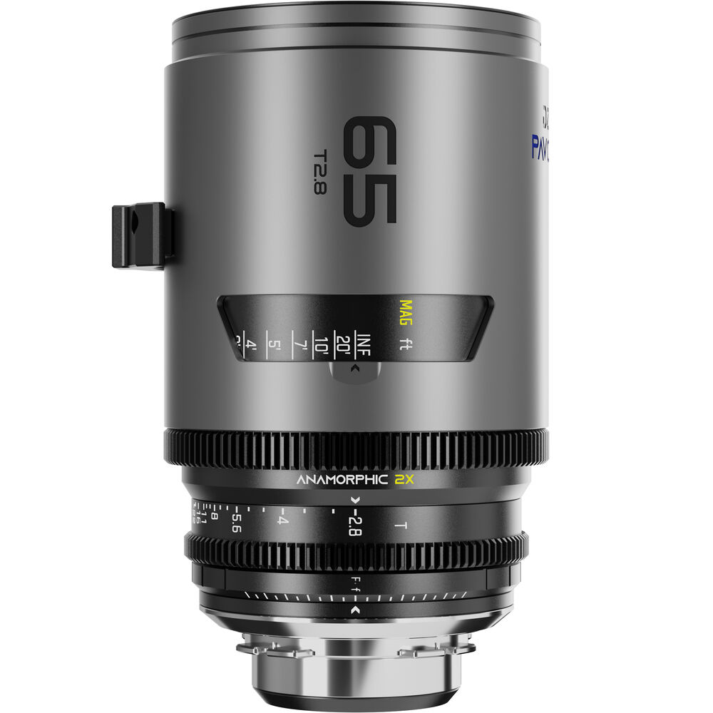 

Анаморфотный объектив DZOFilm PAVO 65 мм T2.8 2x с фиксированным фокусным расстоянием (синее покрытие, крепление PL/EF, ножки)