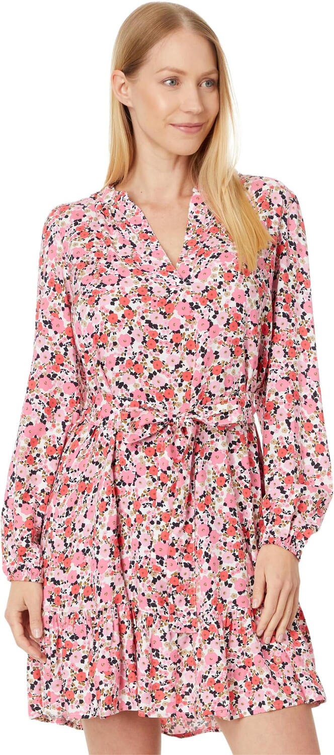 

Платье Tommy Hilfiger Floral Band Collar Dress, цвет Ivory/Peony