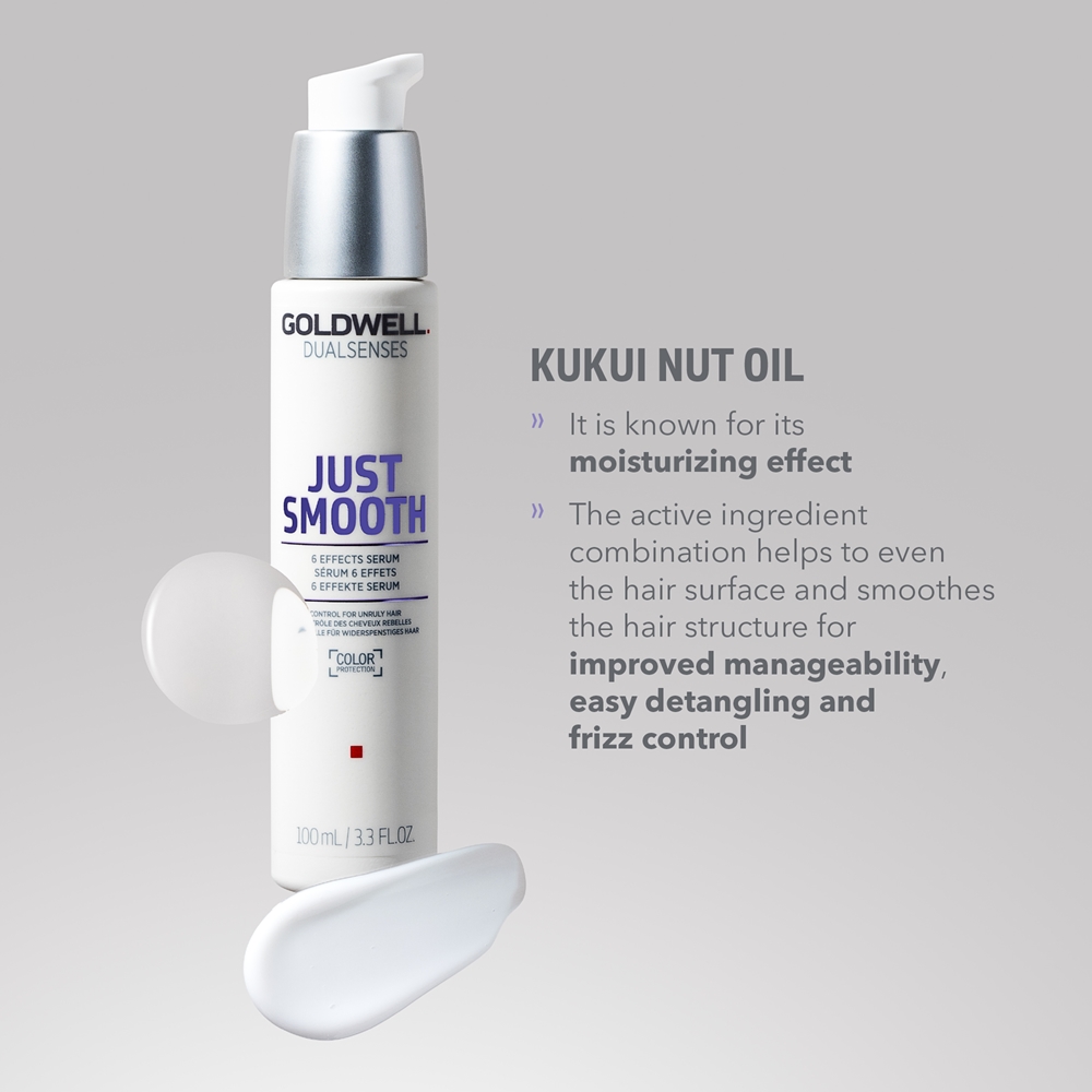 Dualsenses просто разглаживающая сыворотка для непослушных волос Goldwell, 100 мл — фото 3