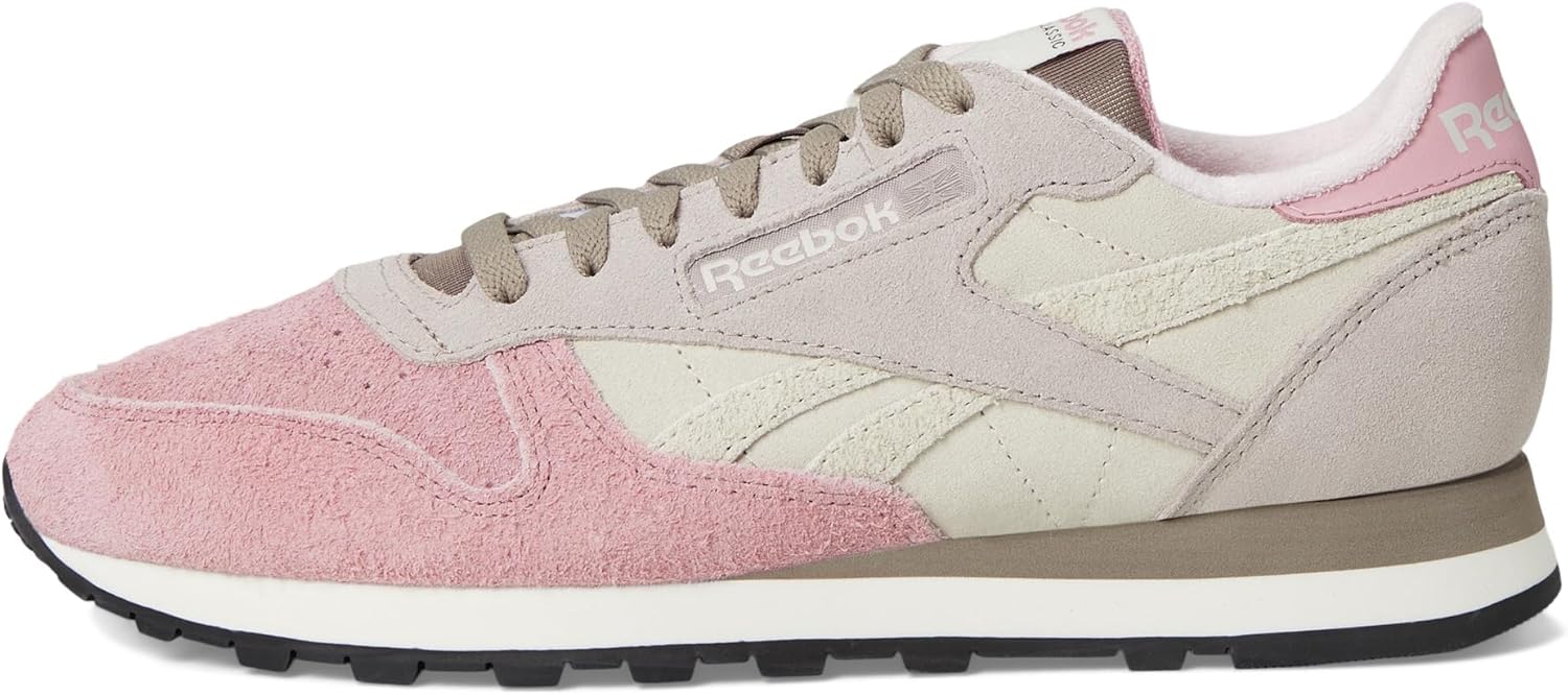 Классические кожаные кроссовки для взрослых, унисекс V1 Reebok, серый/песочный — фото 4