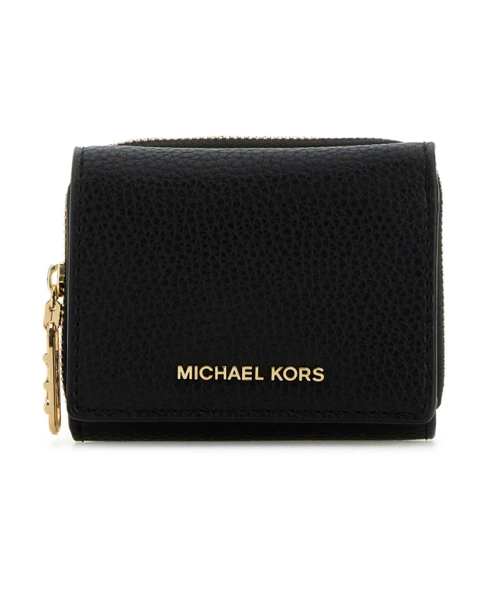 

Стильный электронный кожаный кошелек в стиле ампир. Michael Kors, черный