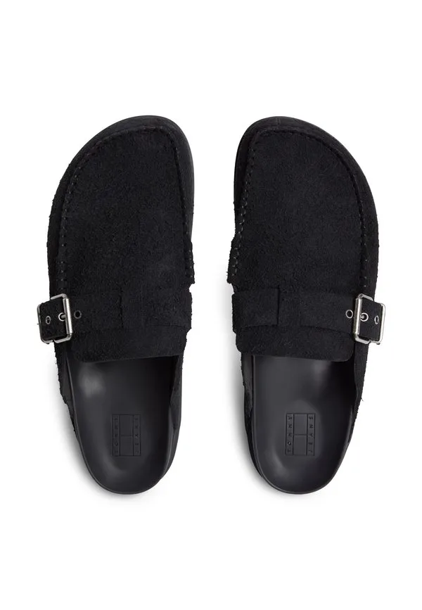 Мюли-Лоферы из фактурной замши с эффектом потертости Tommy Jeans, Black — фото 4